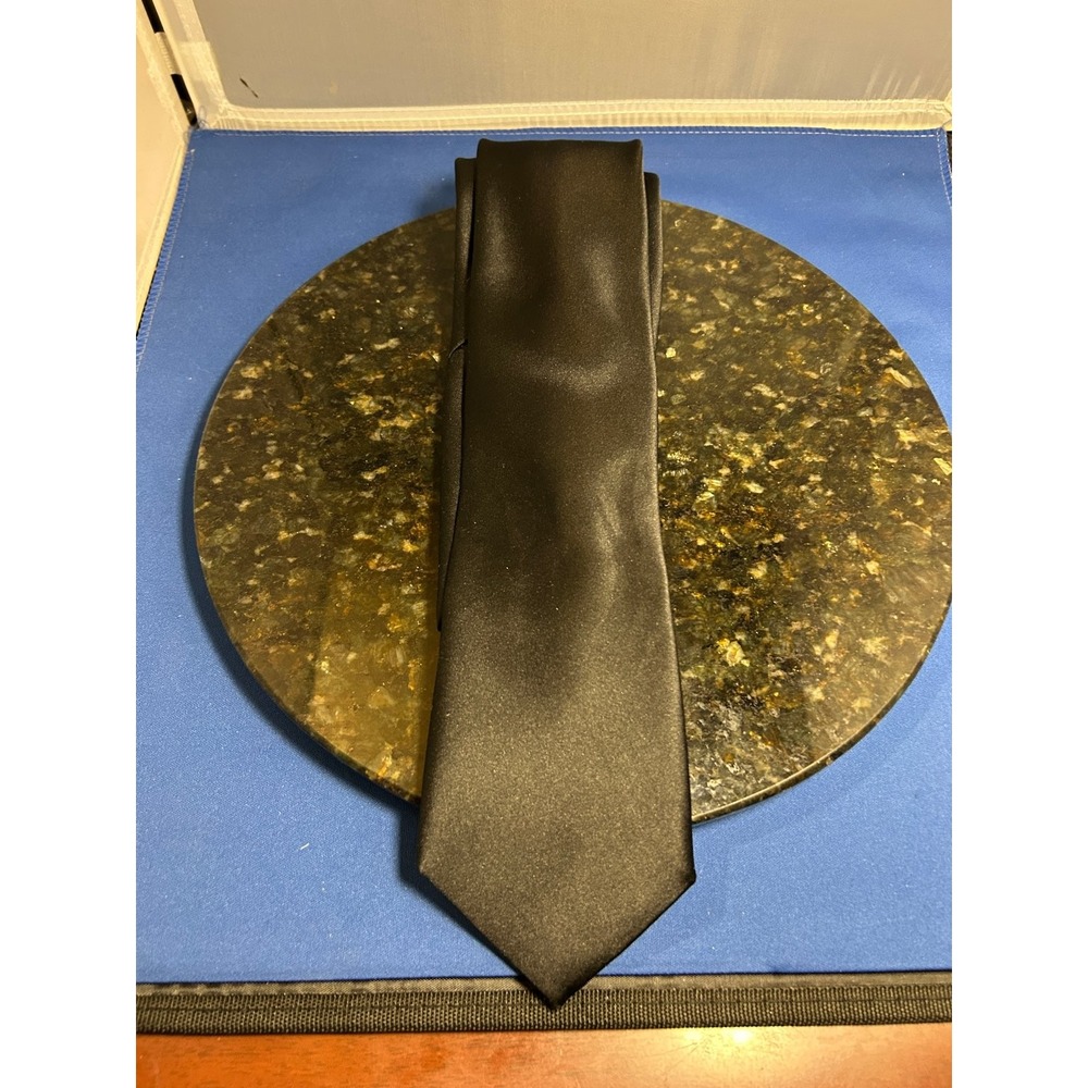 Joseph‎ & Feiss Gold Men's Black Classic Length Polyester Tie